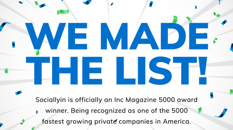 Sociallyin ranks as one of the fastest growing private companies in America