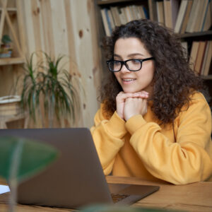 a person using a computer