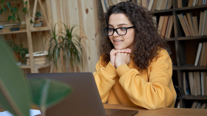 a person using a computer