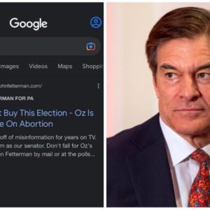 Dr. Oz has a problem with Google, but Fetterman might be a bum