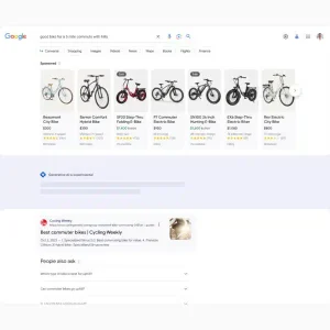 What ads look like in the new generative Google Search experience