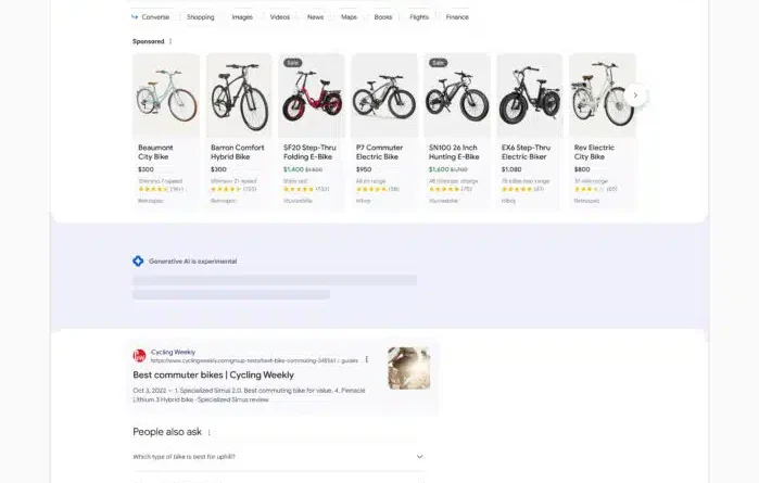 What ads look like in the new generative Google Search experience