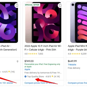 The Google Top Quality Store badge has replaced the Trusted Store badge
