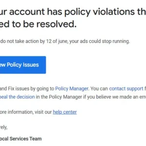 Massive violations of Google's local services ads policy