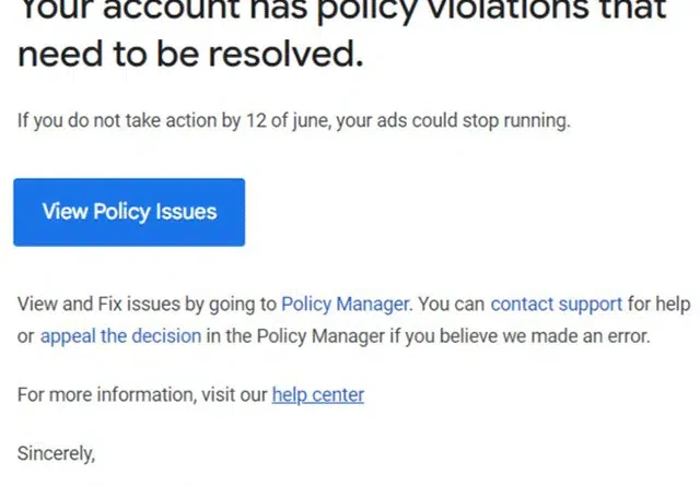 Massive violations of Google's local services ads policy