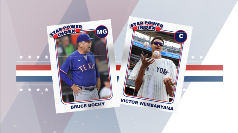 MLB Star Power Index: Bruce Bochy says a lot with few words, Victor Wembanyama gets into baseball