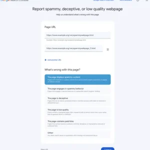 Google releases new search spam report form