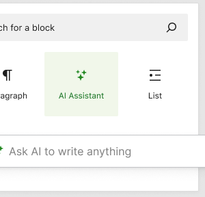 WordPress now has an AI content generator