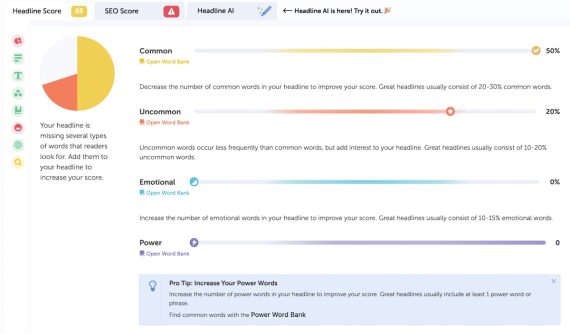 AI tools for better headlines