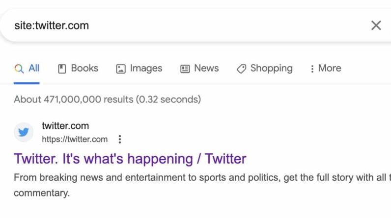 Not only did Twitter block unregistered users, it blocked Google Search