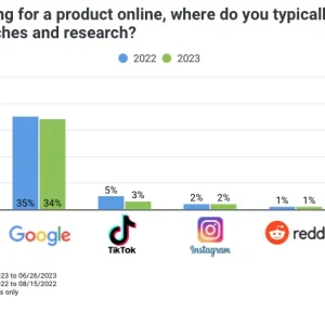TikTok is losing popularity as an e-commerce search engine