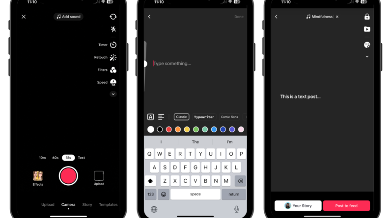 TikTok features text posts to effortlessly interact with followers