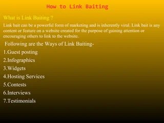 SEO Link Building Service