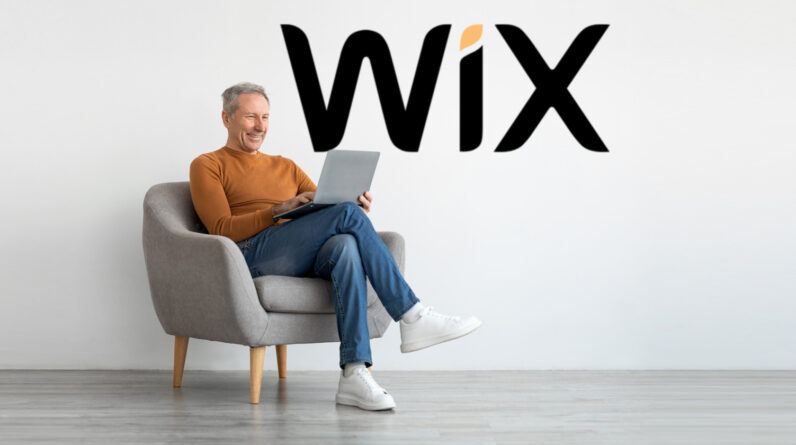The Wix AI site builder creates the entire website: images, text