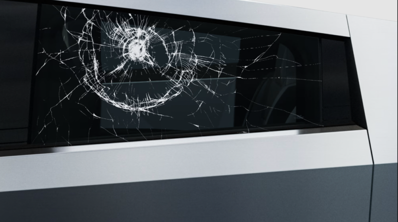 The Tesla Cybertruck 'Broken Window' decal has sold out
