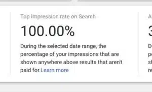 Google Local Services Ads display impression share data