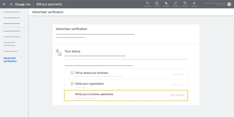 Google Ads offers additional help for business operation verification