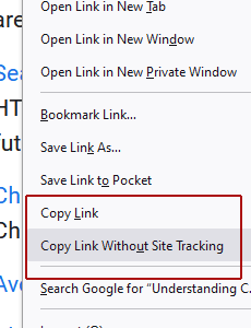 Removing Firefox URL Tracking: Is This A Trend To Watch?