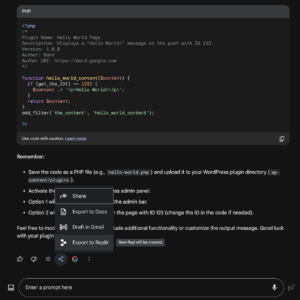 Export code for playback in 18 programming languages