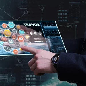 BusinessTechnologyInternetAndNetworkConceptYoungBusinessmanWorkingOn