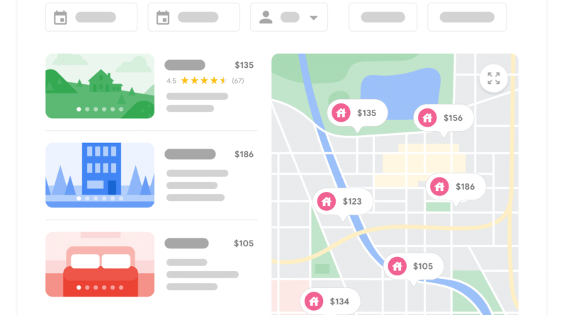 New vacation rental rich result in Google Search