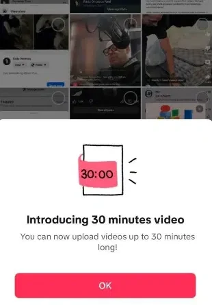 TikTok is testing 30-minute video uploads for select users