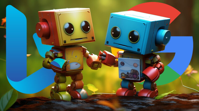 Bing Google Robot Stealing