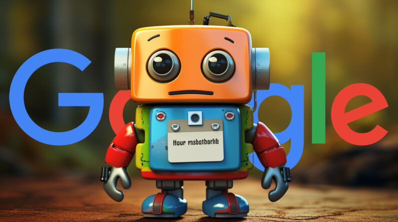 Google Robot Name Badge