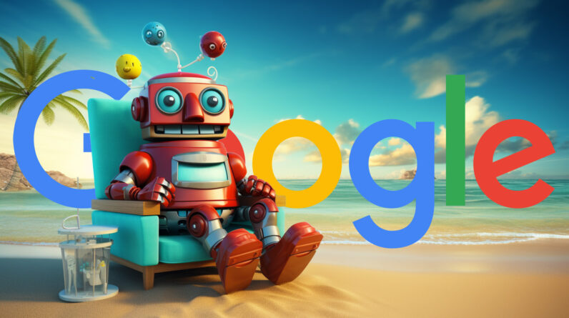 Google Robot Relax Beach
