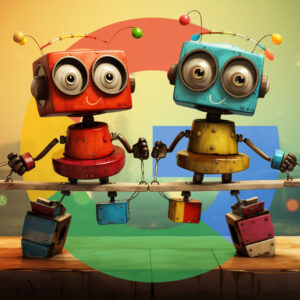 Google Robots Seesawing