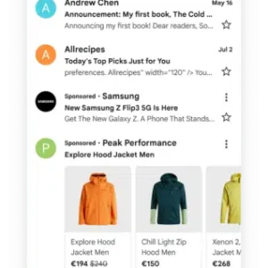 Google updates Gmail ads with a new design and "Sponsored" label.