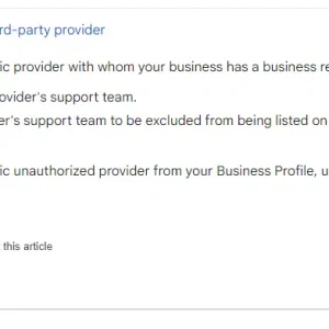 Remove a specific third-party provider