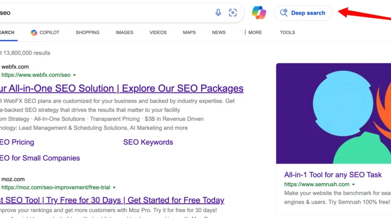 Bing Deep Search is rolling out to more users