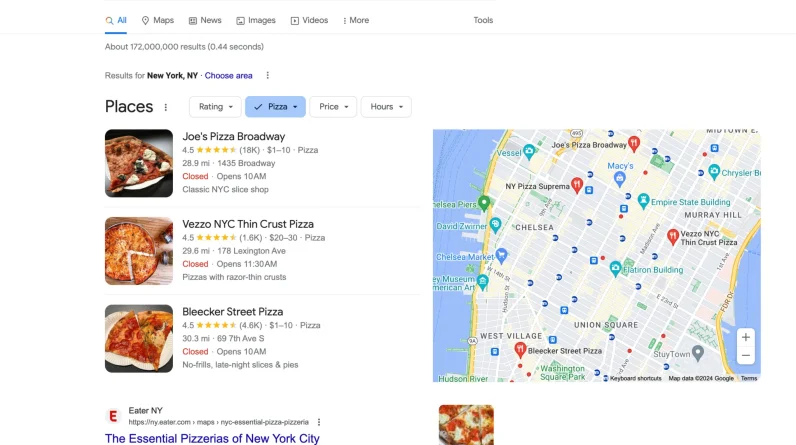 Google is removing the option to show more local results in search results