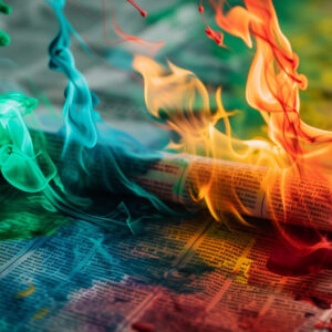 Google Newspaper On Fire