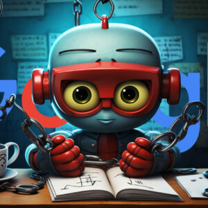 Google Robots Writing Handcuffs