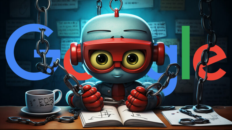 Google Robots Writing Handcuffs