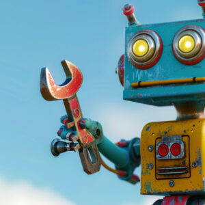 Bing Copilot Robot Wrench