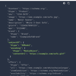 Google adds 3D model markup for structured product data
