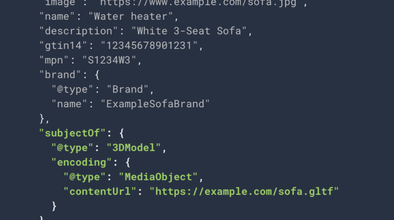 Google adds 3D model markup for structured product data