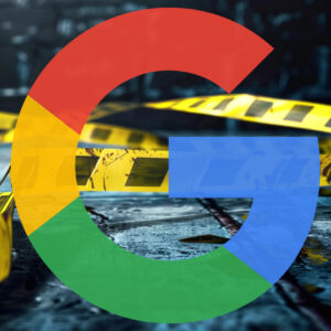 Google Logo Police Tape