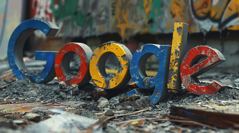 Google Logo Tarnished