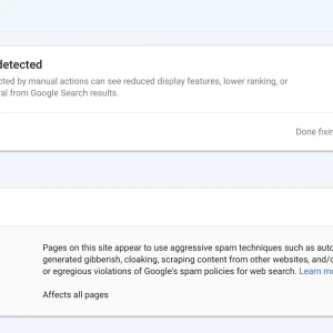Google issues search ranking penalties through manual actions