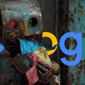 Google Robot Eating