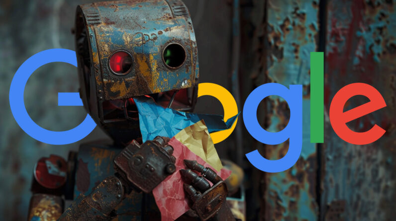 Google Robot Eating