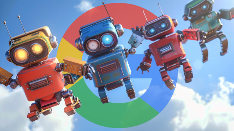 Google Robots Skydiving