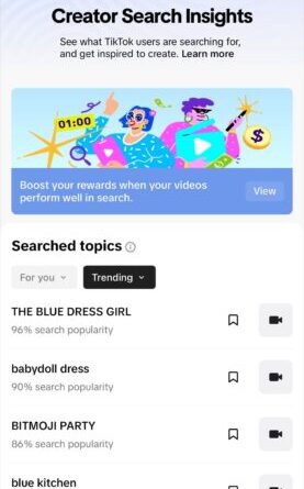 TikTok introduces Search Insights to help creators find trending topics