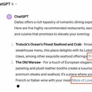 ChatGPT makes links more prominent