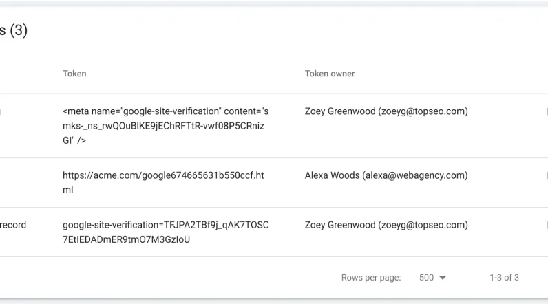 Google Search Console security update improves management of property tokens