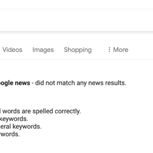 Google News and Discover are not loading for many search engines